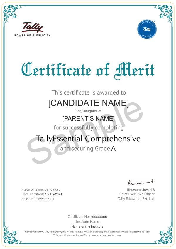 Certified Tally Course Genuine Education Indore Certified Tally Course Genuine Education Indore